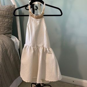 Blush White Halter Dress